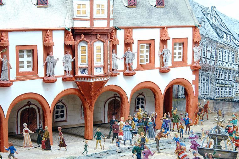 Ausstellung Weltkulturerbe "Altstadt Goslar" - bürgerliches Goslar - Zinnfiguren Museum