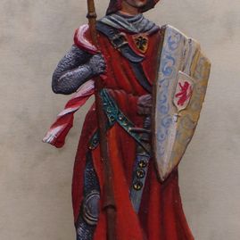 Vitrinenfigur Rudolf von Habsburg